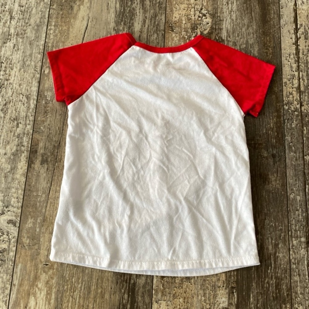 Girls Red/White Valentine’s Shirt Size 4T - Picture 3 of 3
